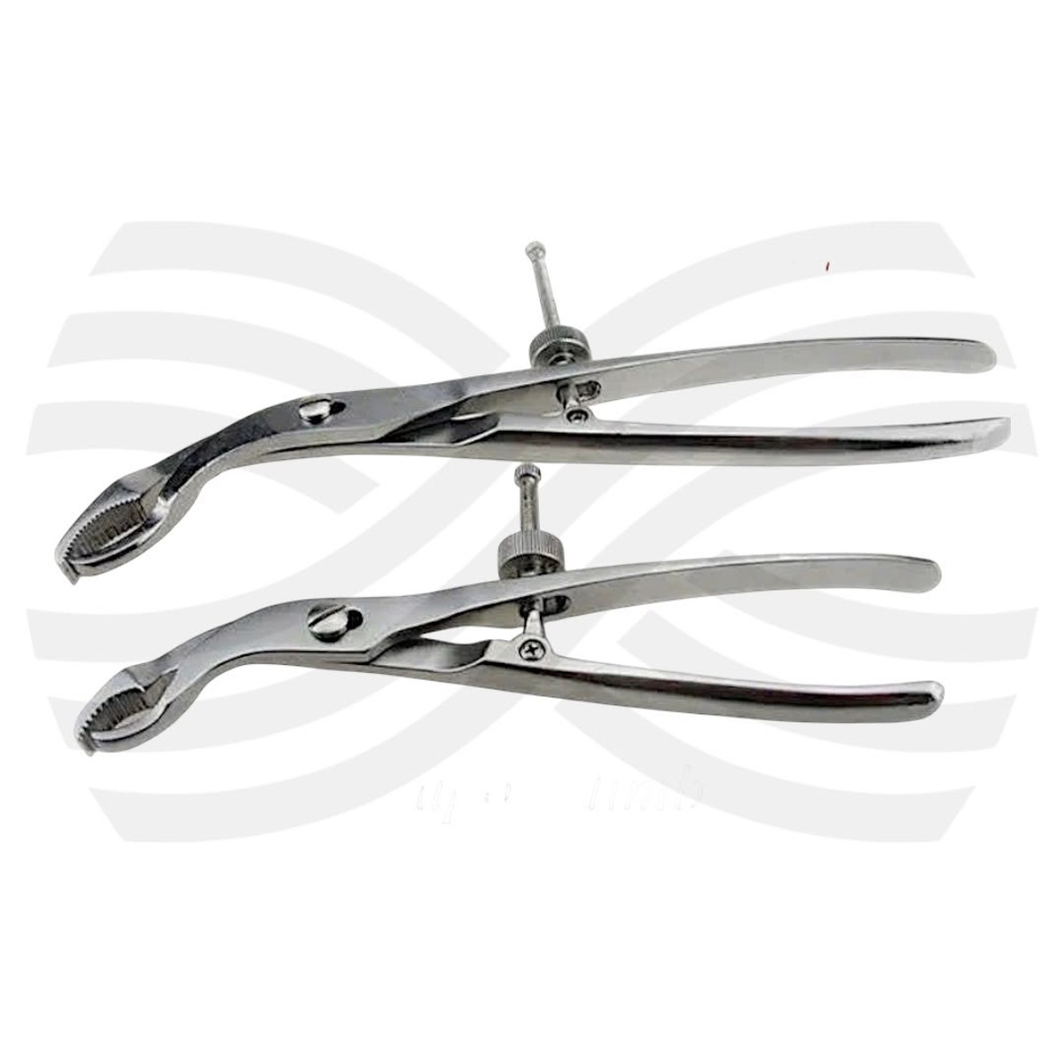 Kẹp giữ xương tự khóa có ốc vặn trợ lực